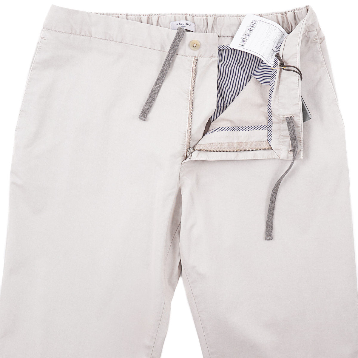 Boglioli Cotton Drawstring Waist Pants - Top Shelf Apparel