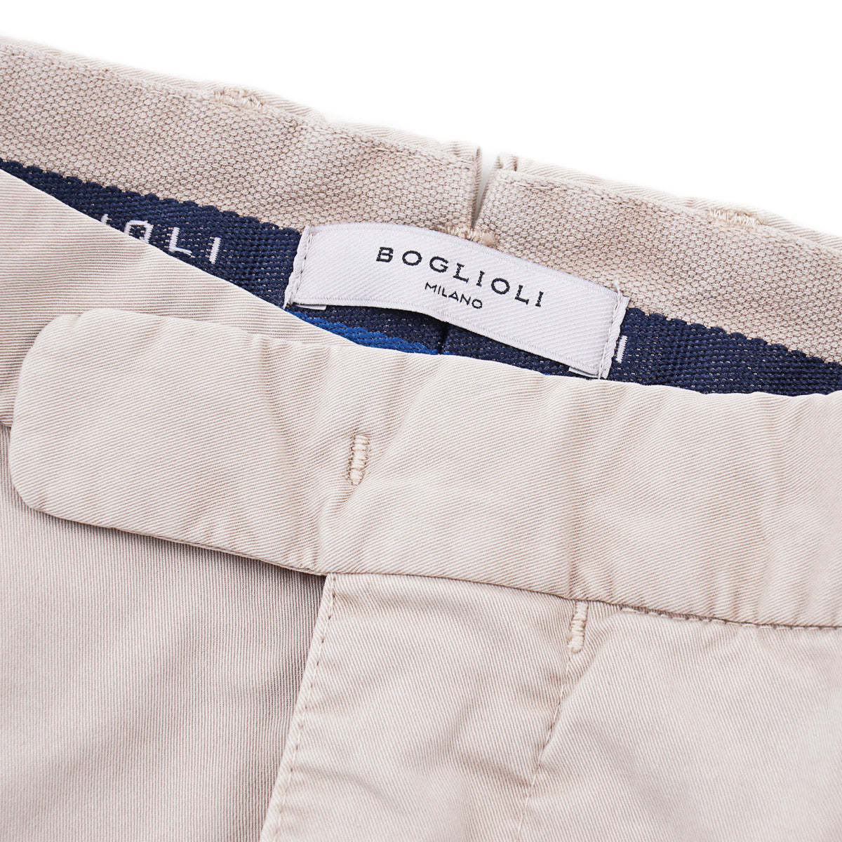 Boglioli Tailored-Fit Cotton Pants