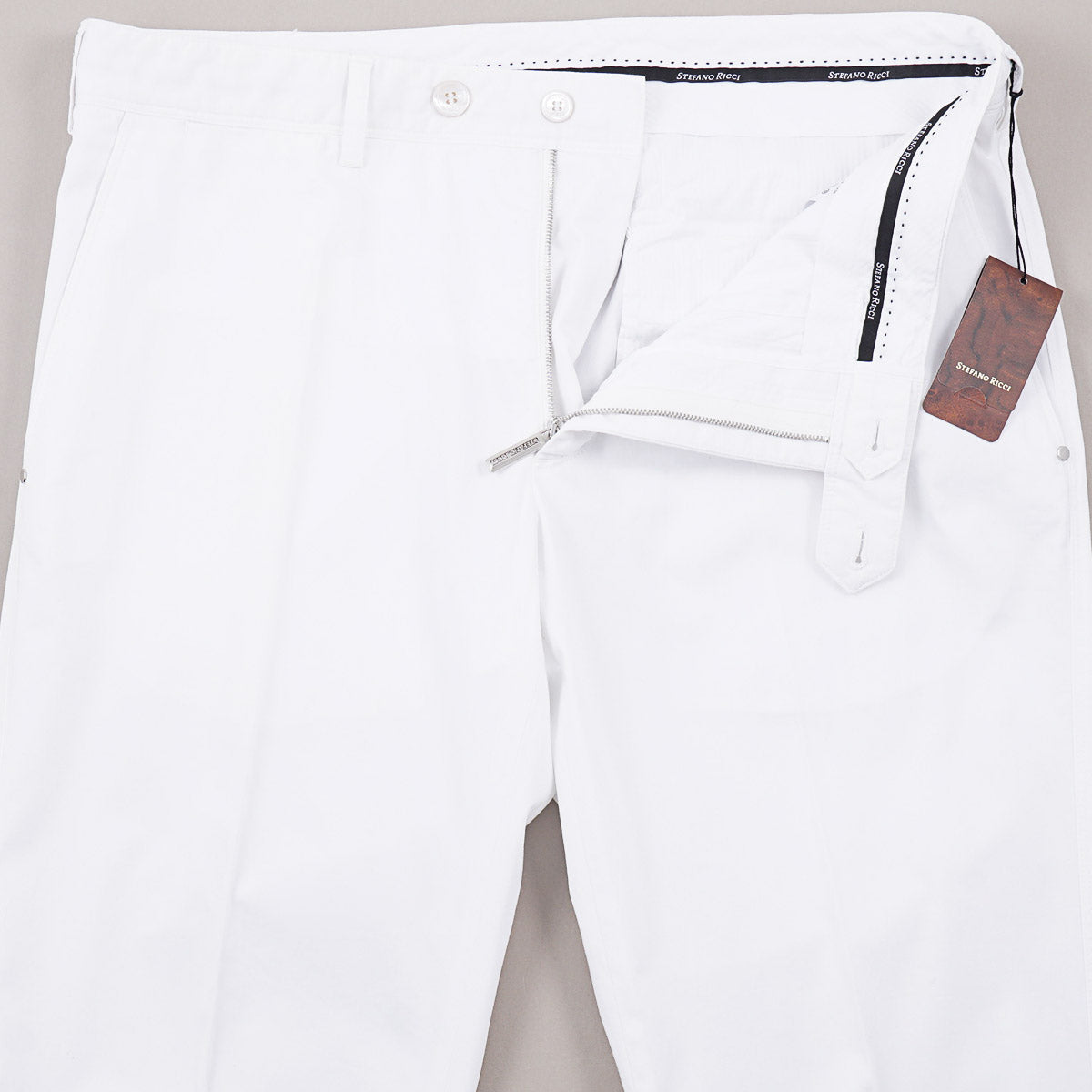 Stefano Ricci Tailored-Fit Cotton Chino Pants