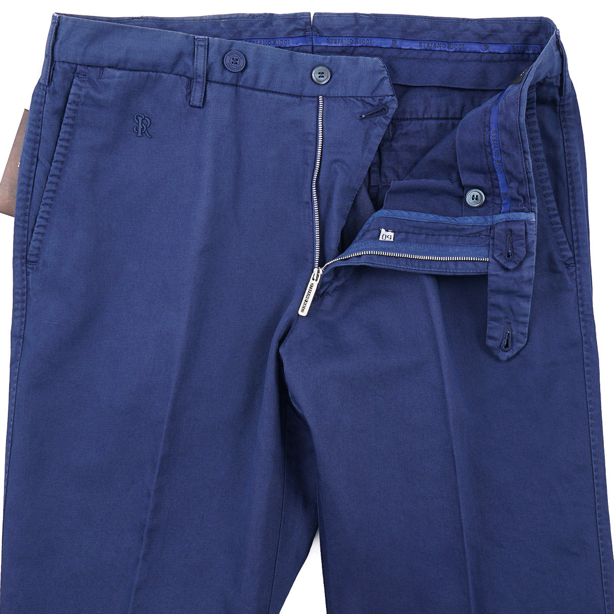 Stefano Ricci Cotton-Linen Chino Pants