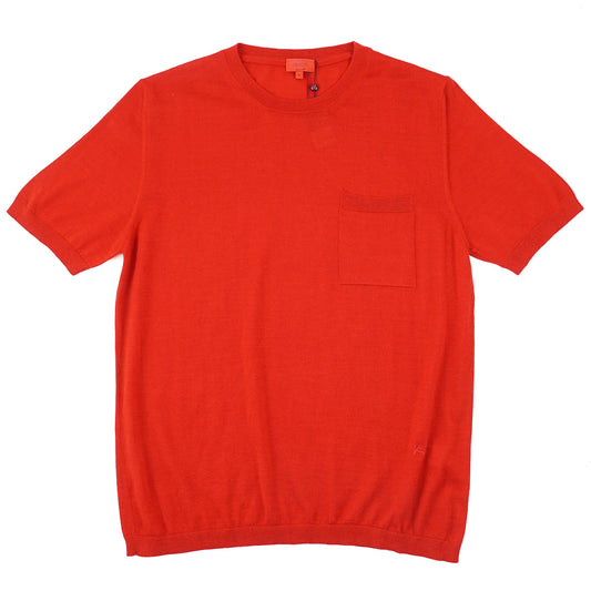 Isaia Knit Cashmere-Silk T-Shirt - Top Shelf Apparel