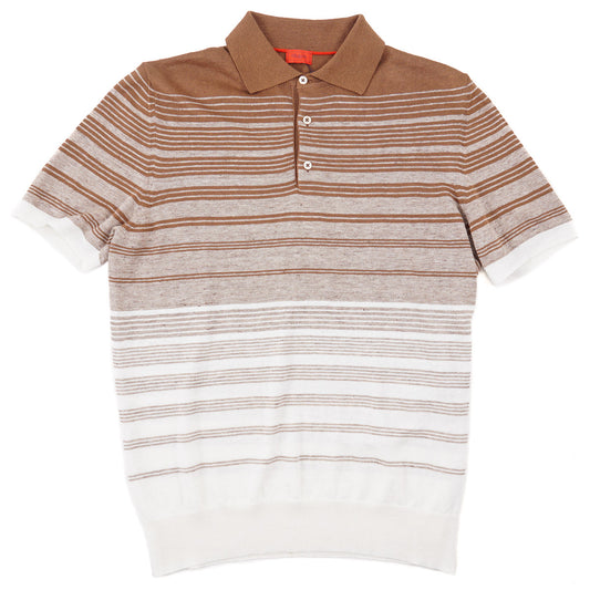 Isaia Linen-Cotton Polo Sweater - Top Shelf Apparel
