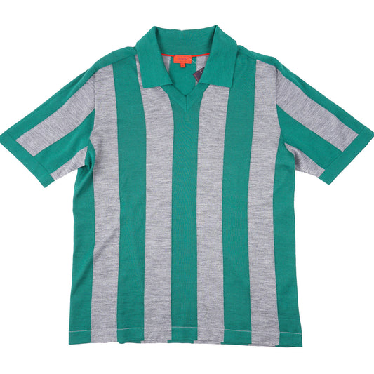 Isaia Knit Cashmere-Silk Polo Sweater - Top Shelf Apparel