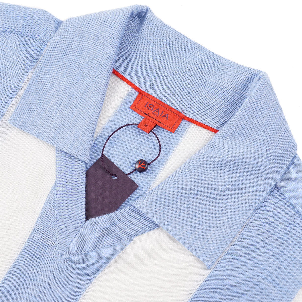 Isaia Knit Cashmere-Silk Polo Sweater - Top Shelf Apparel