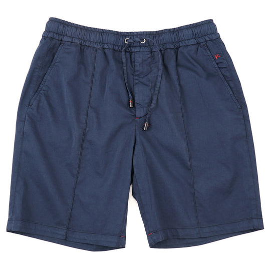 Isaia Cotton-Silk Drawstring Shorts