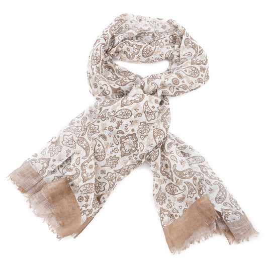 Isaia Lightweight Cotton and Linen Scarf - Top Shelf Apparel