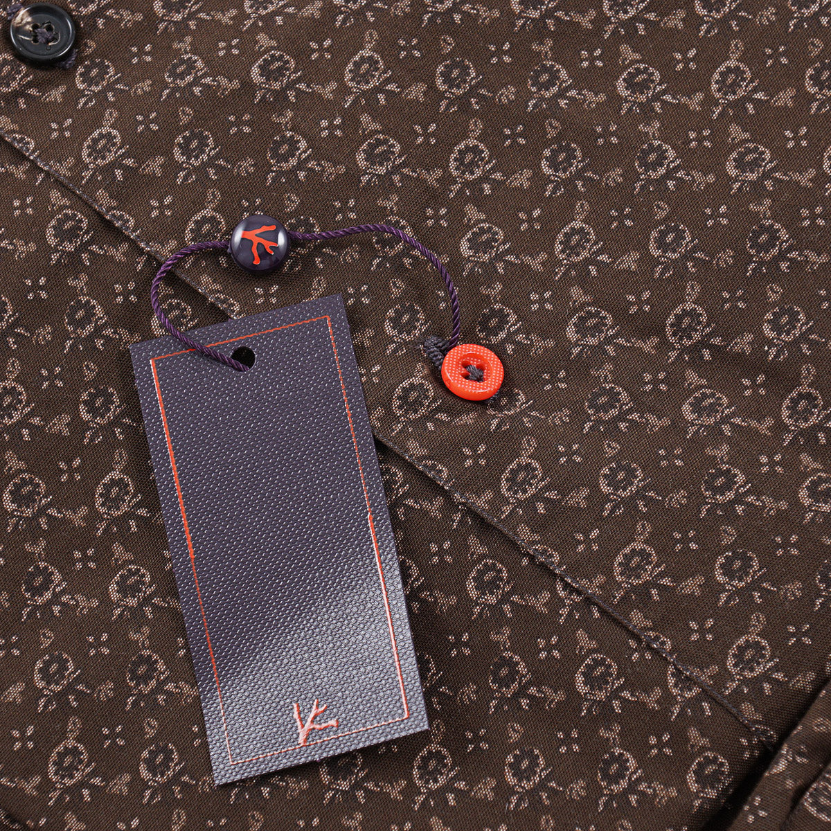 Isaia Printed Shirt with Camp Collar