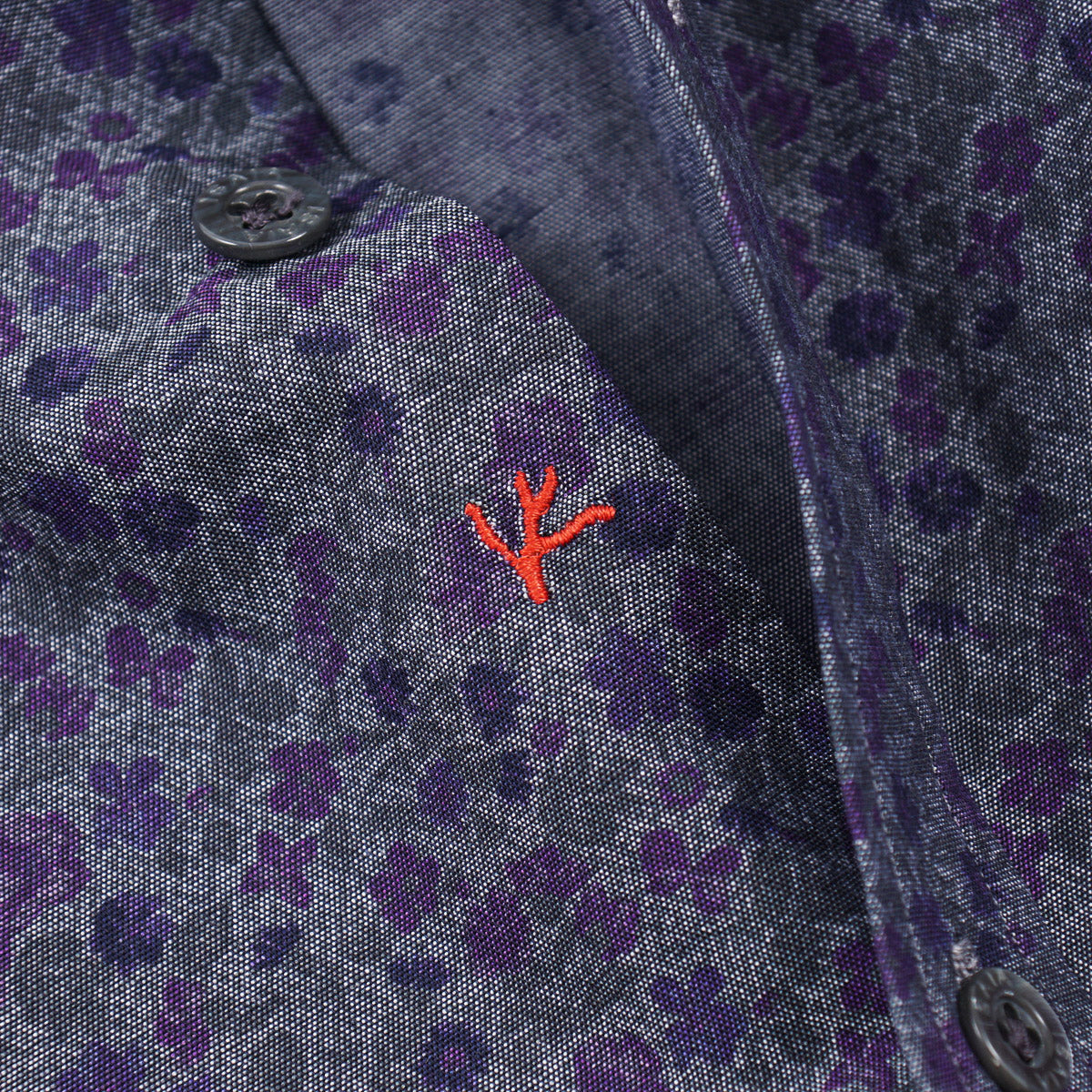 Isaia Short Sleeve Printed Sport Shirt