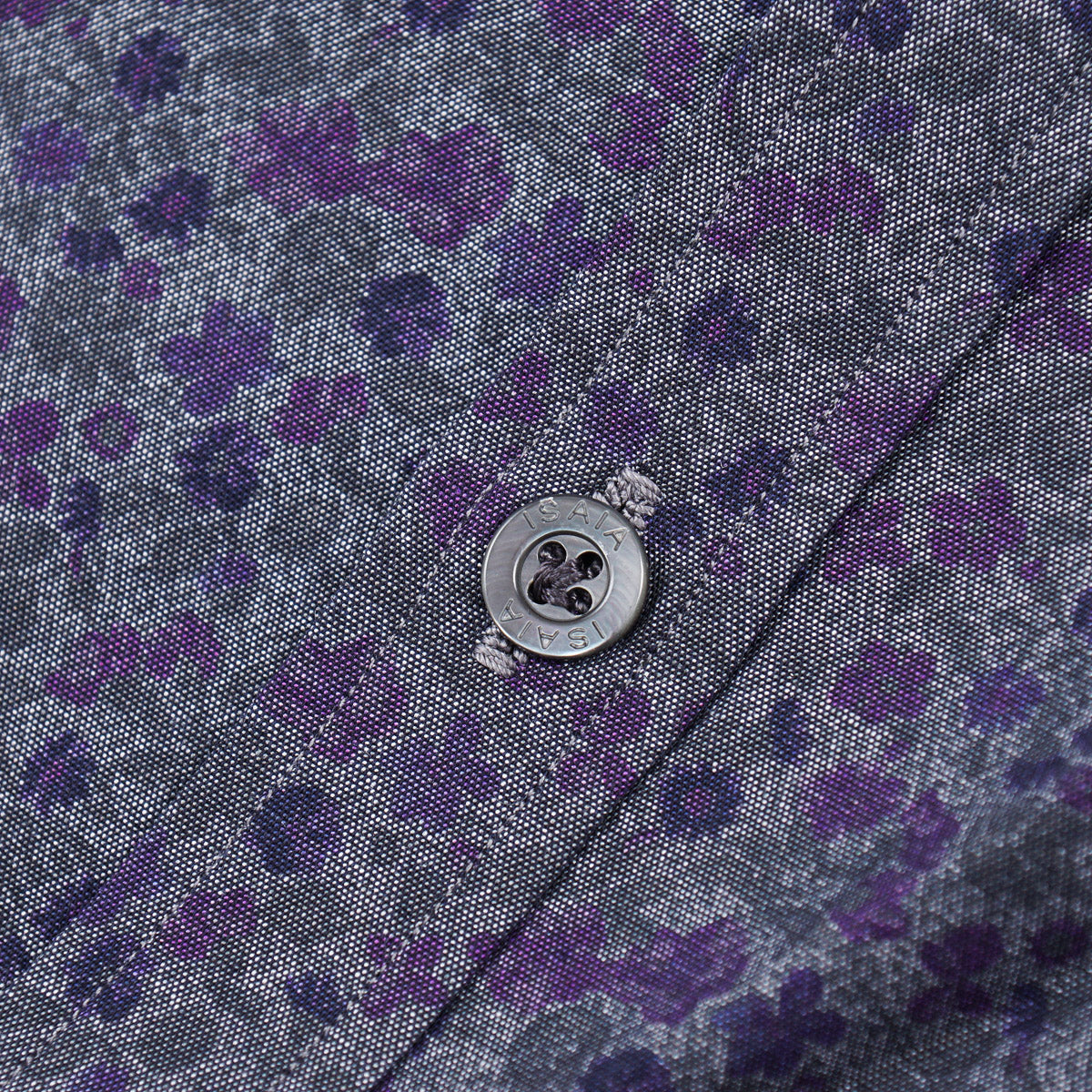 Isaia Short Sleeve Printed Sport Shirt