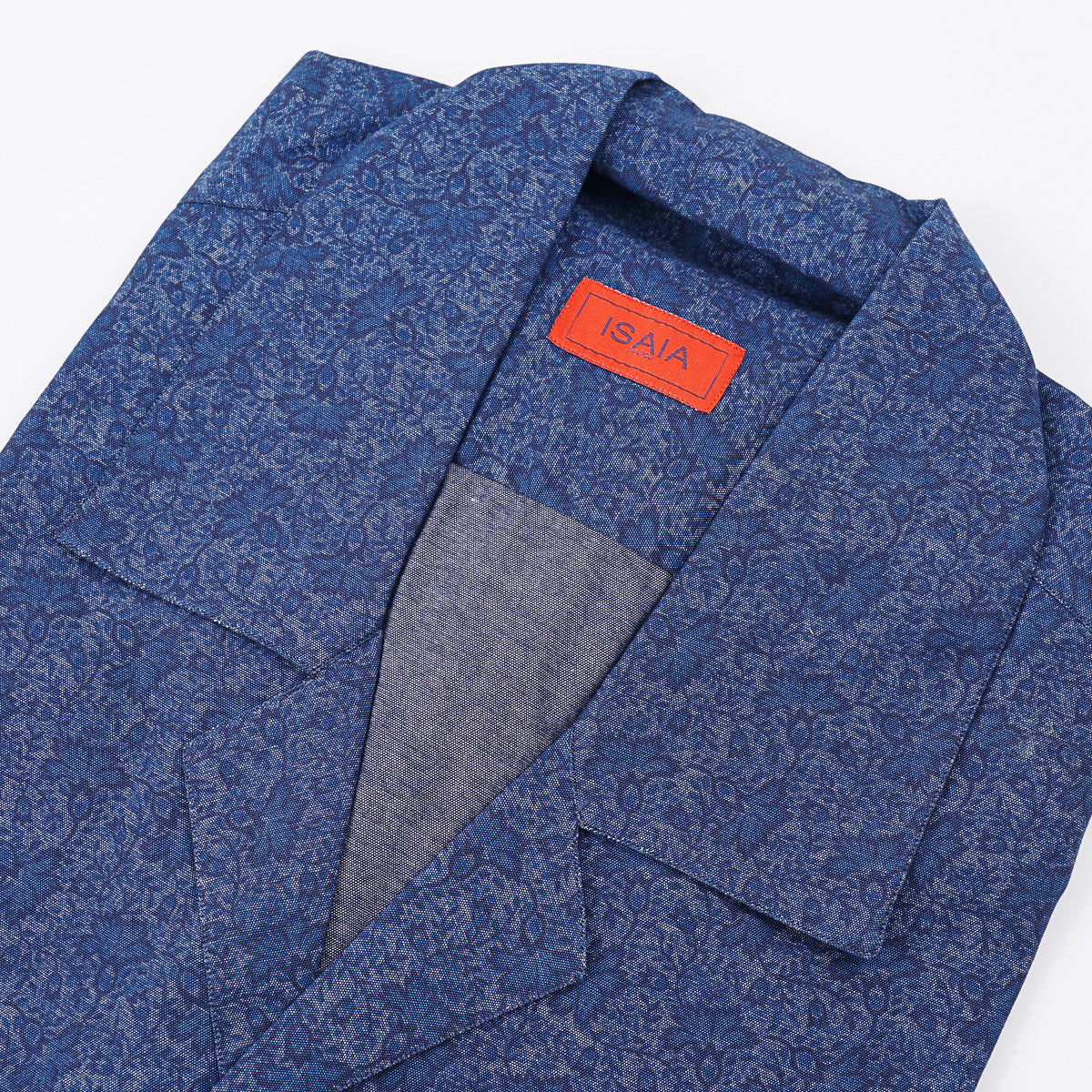 Isaia Printed Shirt with Camp Collar