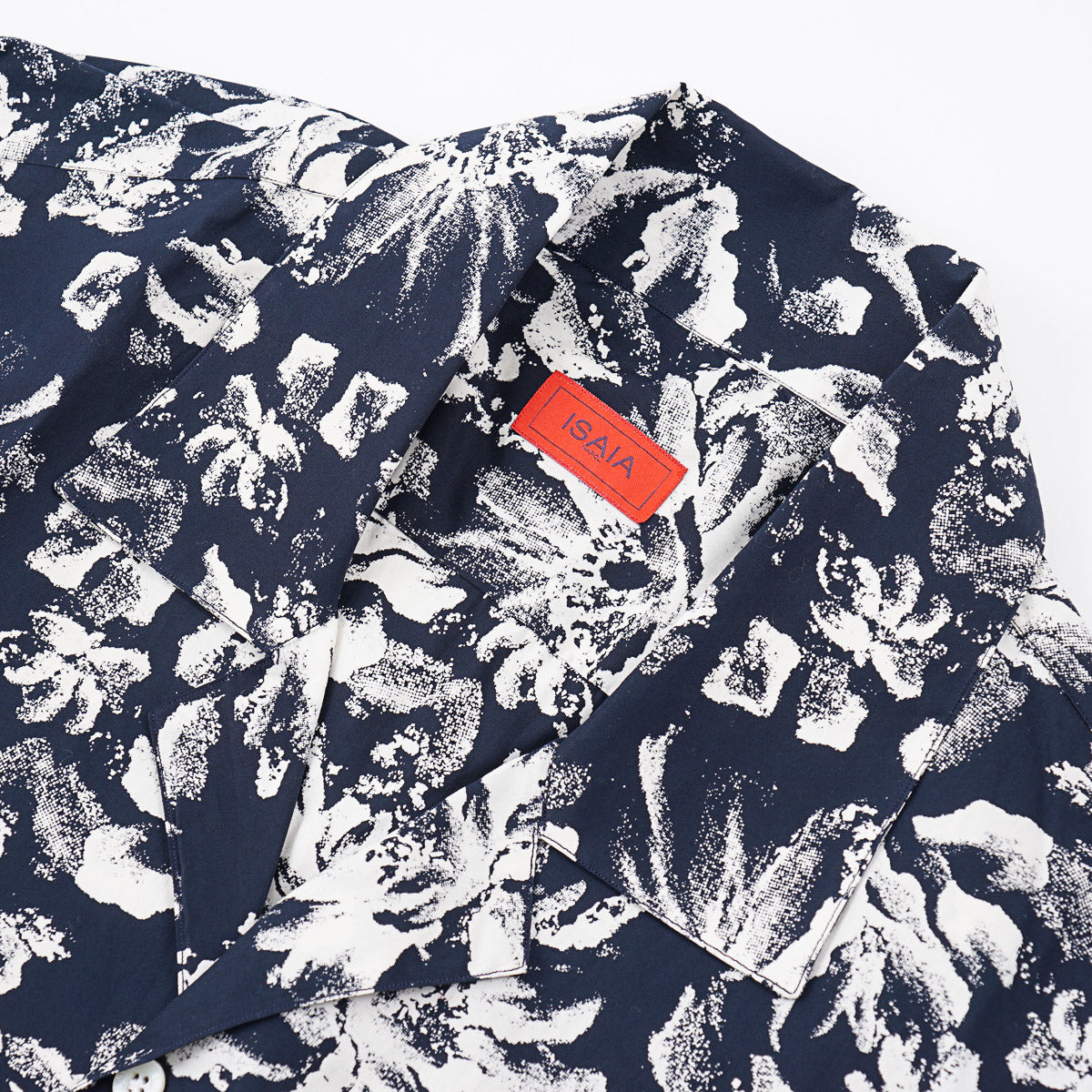 Isaia Printed Shirt with Camp Collar