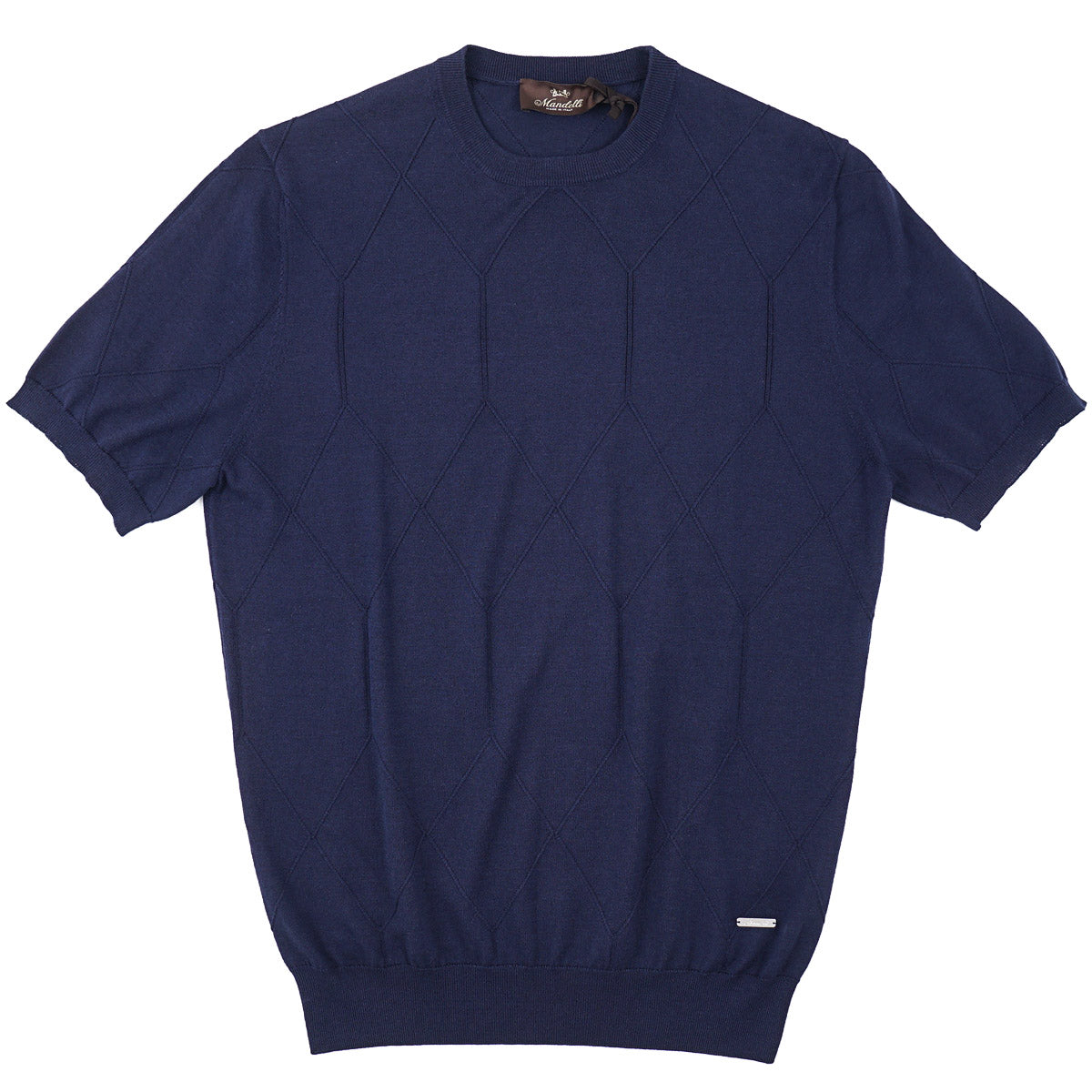 Mandelli Silk-Cotton Short Sleeve Sweater