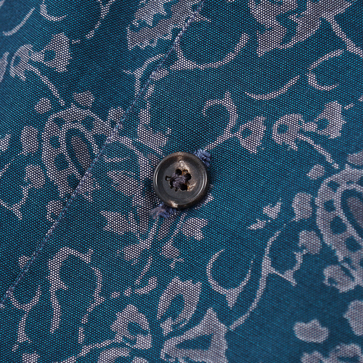 Isaia Printed Shirt with Camp Collar