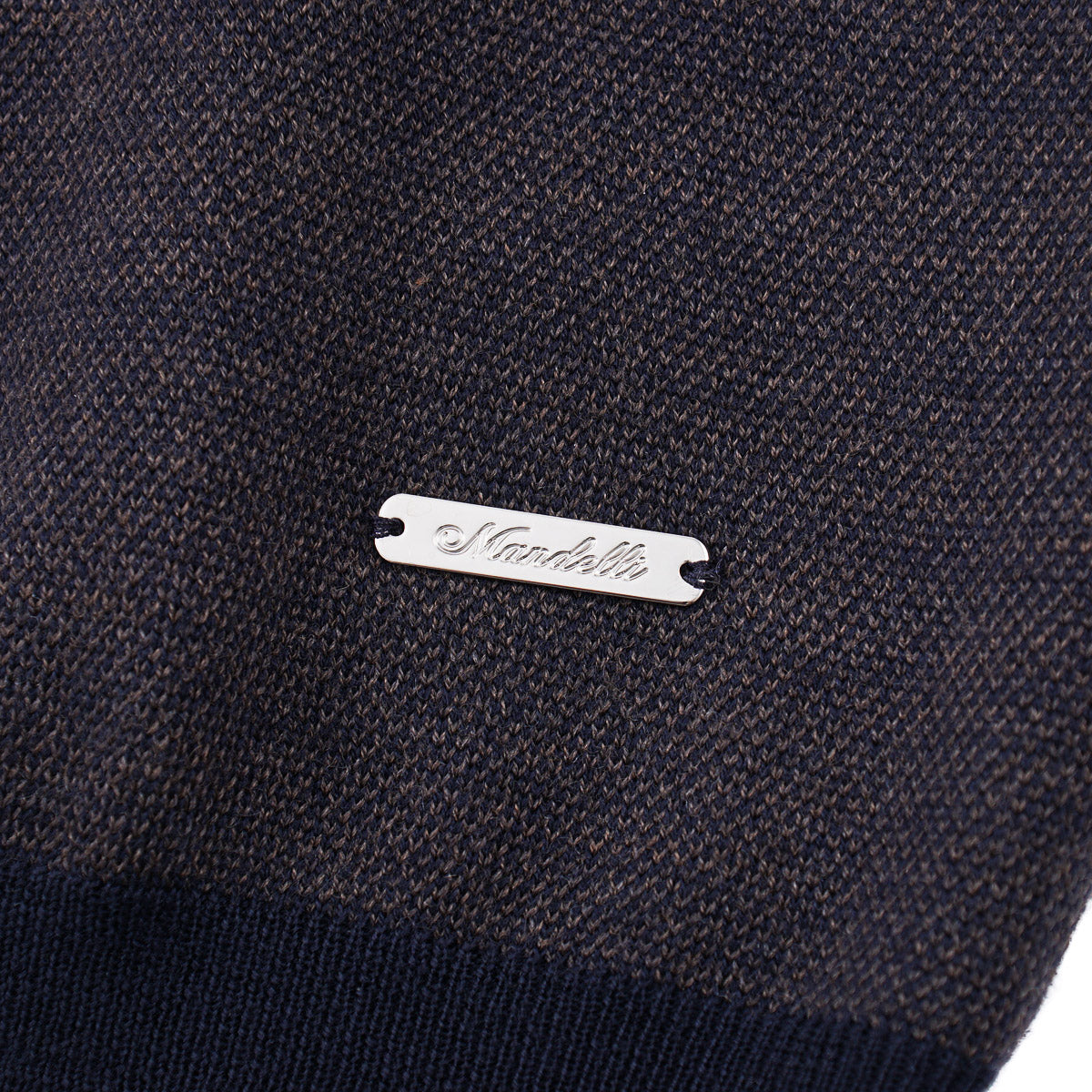 Mandelli Light Merino Wool Polo Sweater