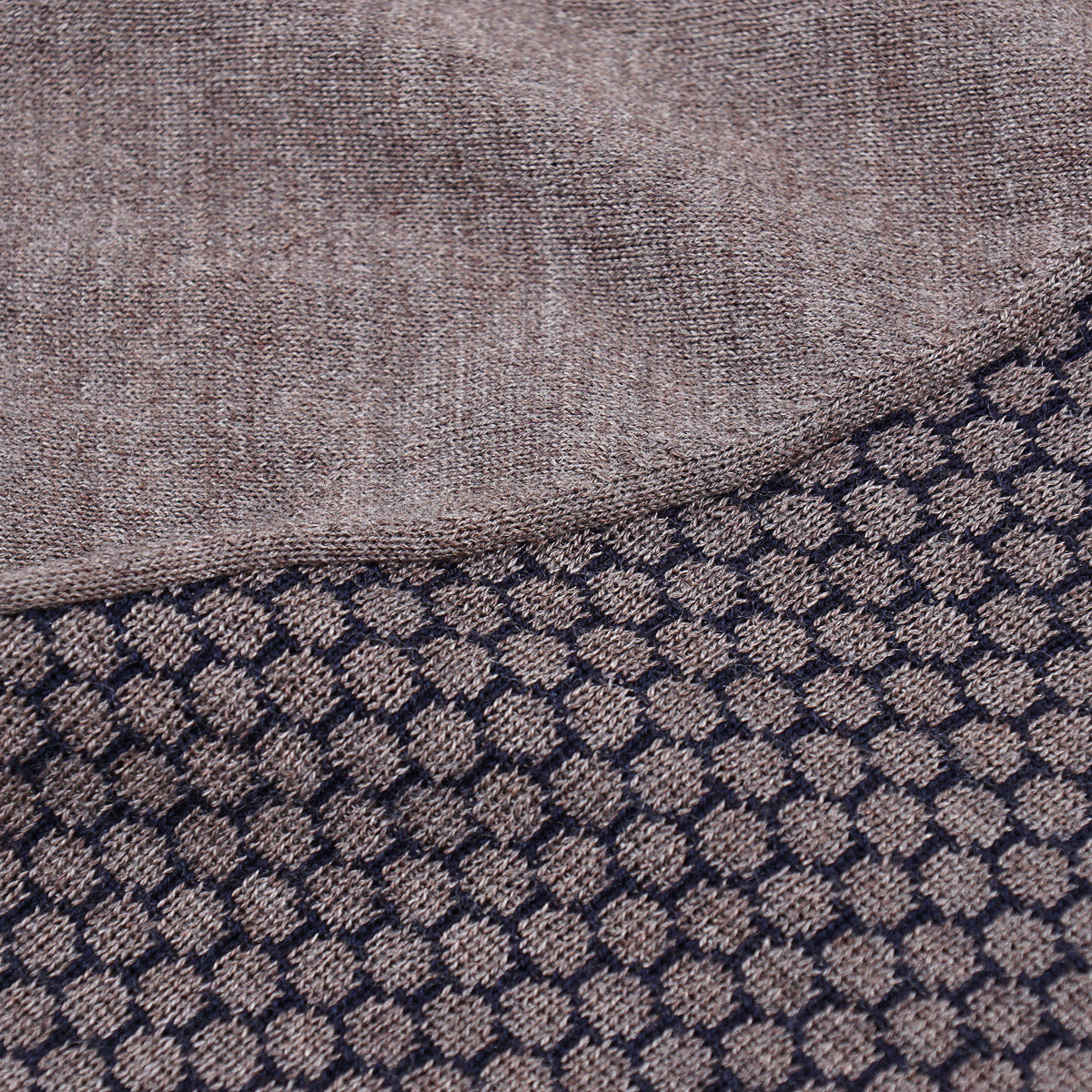 Mandelli Merino Wool-Silk Polo Sweater