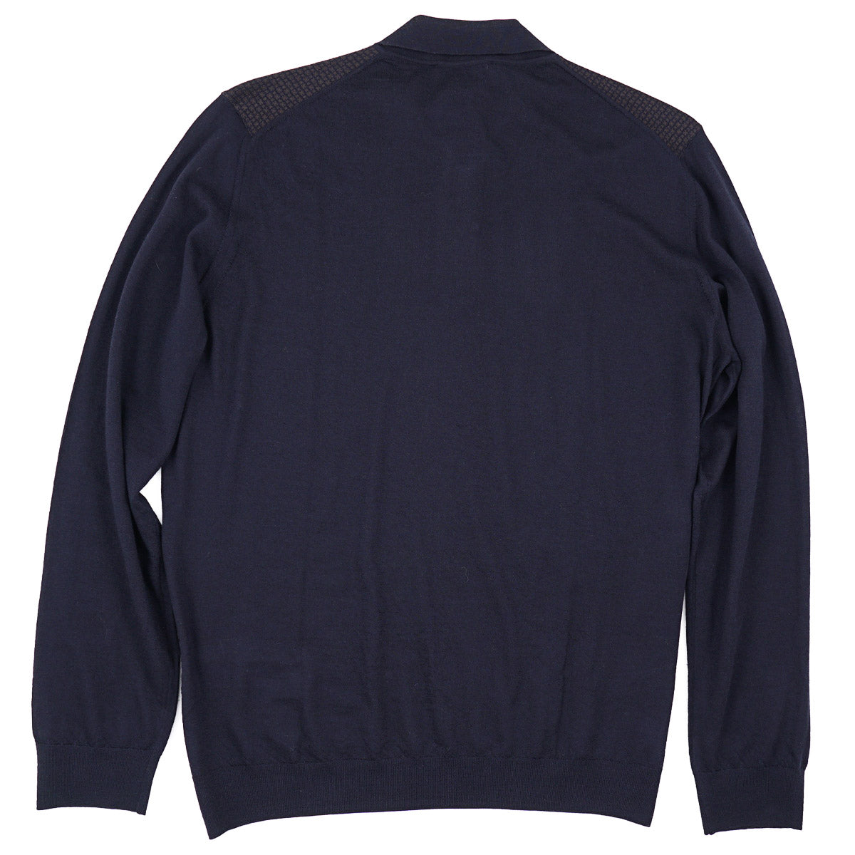 Mandelli Merino Wool-Silk Polo Sweater