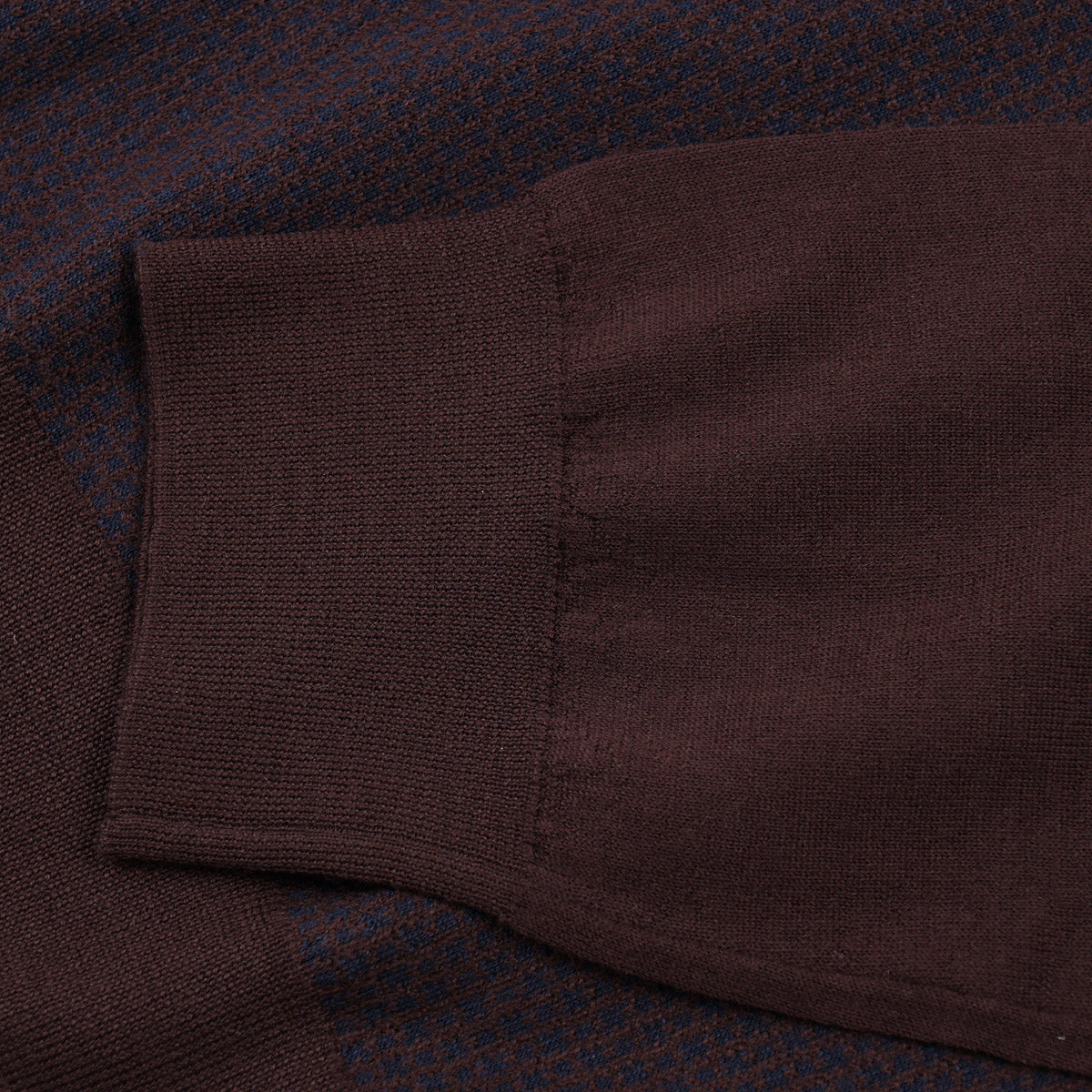 Mandelli Merino Wool-Silk Polo Sweater