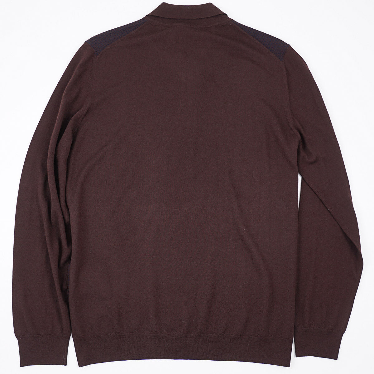 Mandelli Merino Wool-Silk Polo Sweater