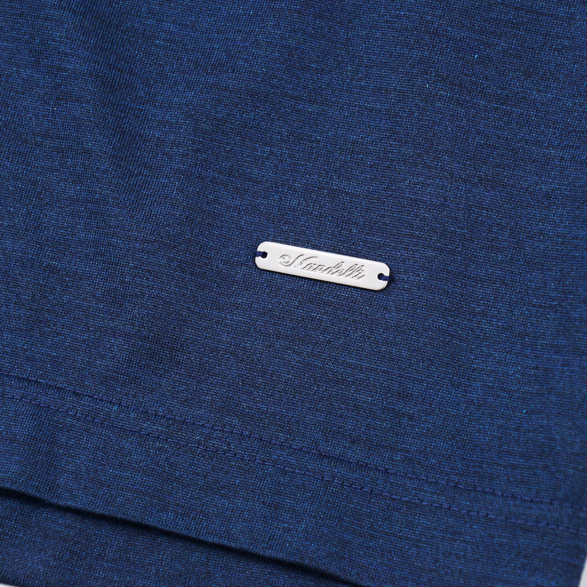 Mandelli Zip-Collar Light Silk Polo