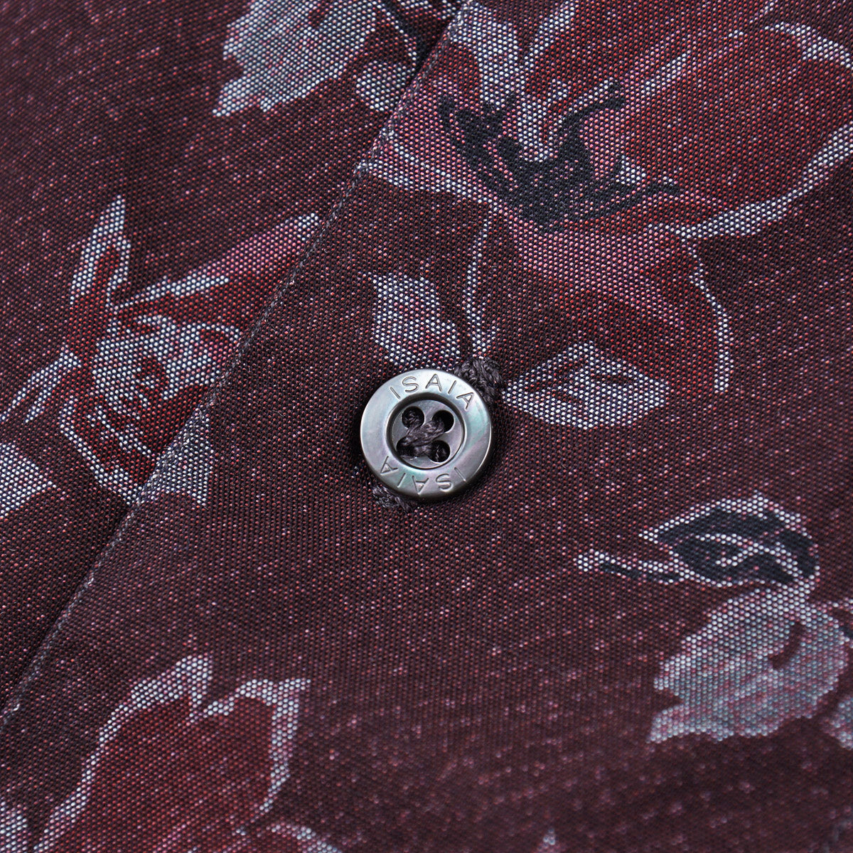 Isaia Printed Shirt with Camp Collar