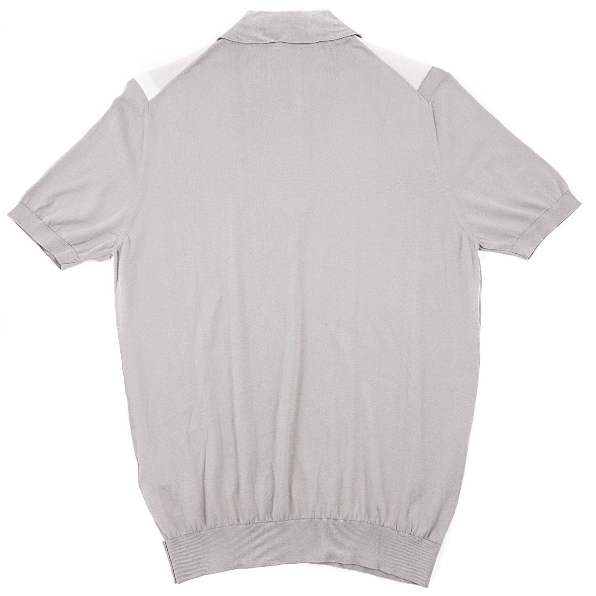 Mandelli Zip-Collar Knit Cotton Polo
