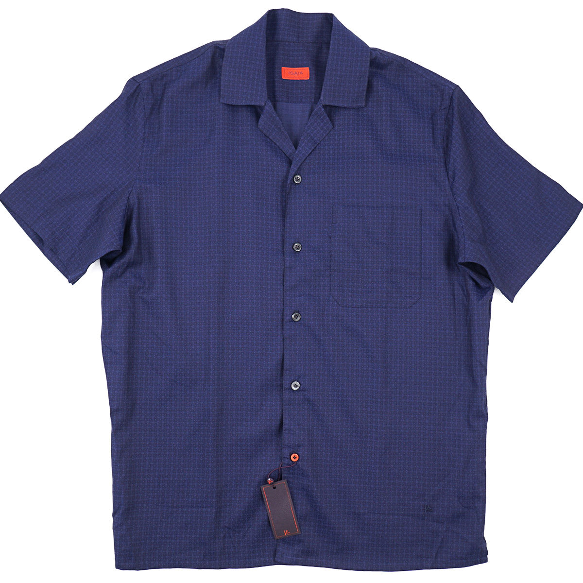 Isaia Lightweight Shirt with Camp Collar