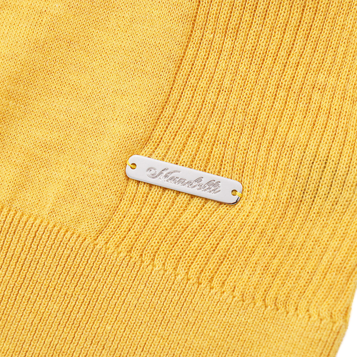 Mandelli Zip-Collar Knit Cotton Polo
