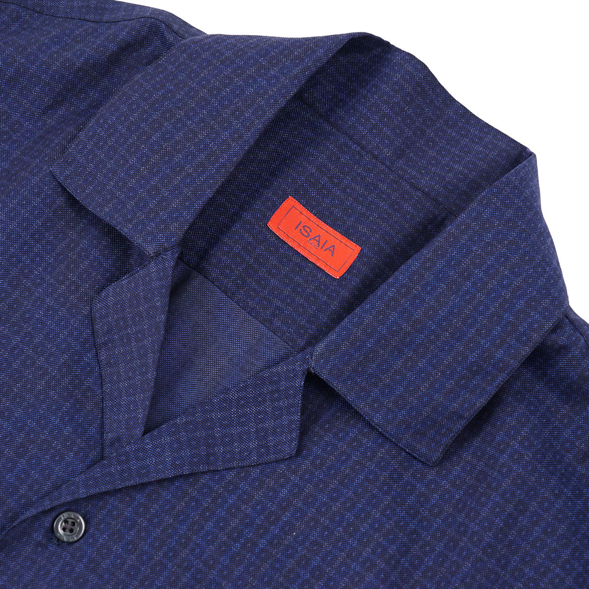 Isaia Lightweight Shirt with Camp Collar