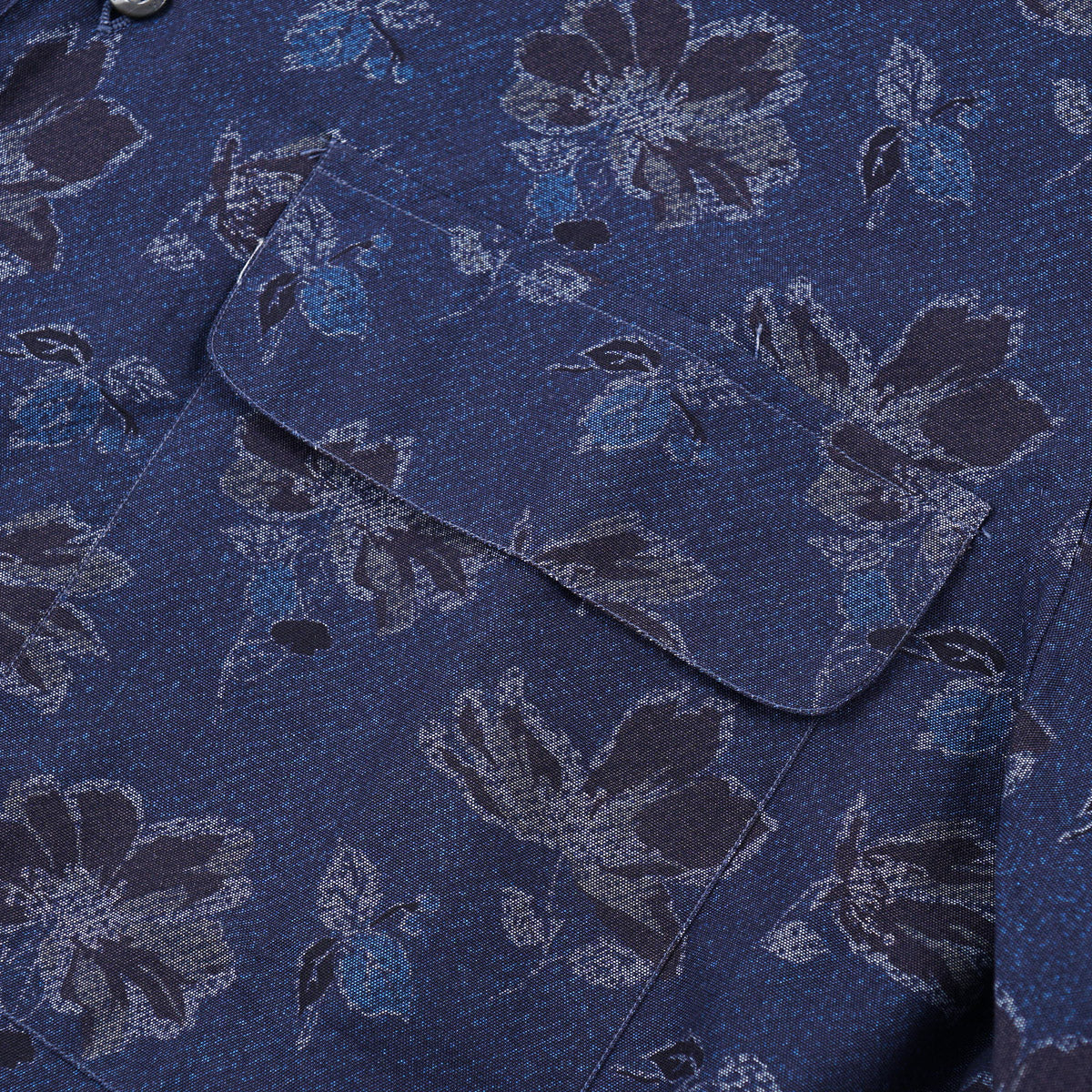 Isaia Printed Shirt with Camp Collar