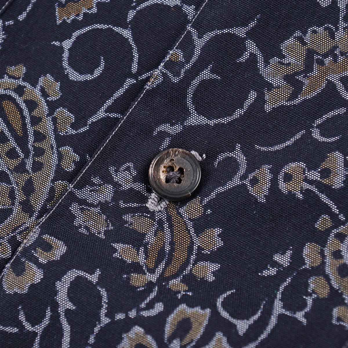 Isaia Printed Shirt with Camp Collar