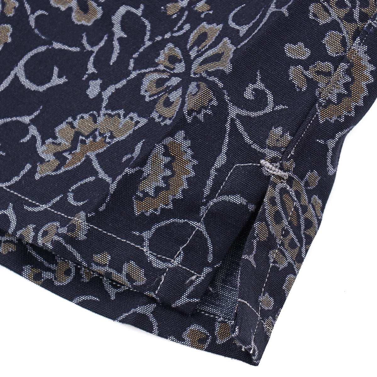 Isaia Printed Shirt with Camp Collar