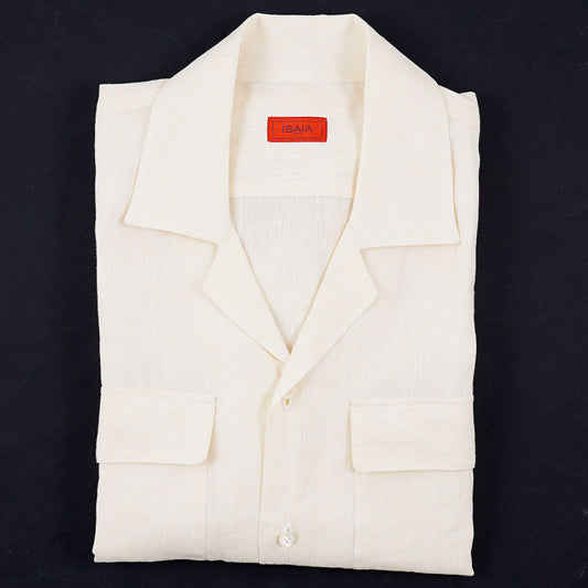 Isaia Relaxed-Fit Linen Sport Shirt