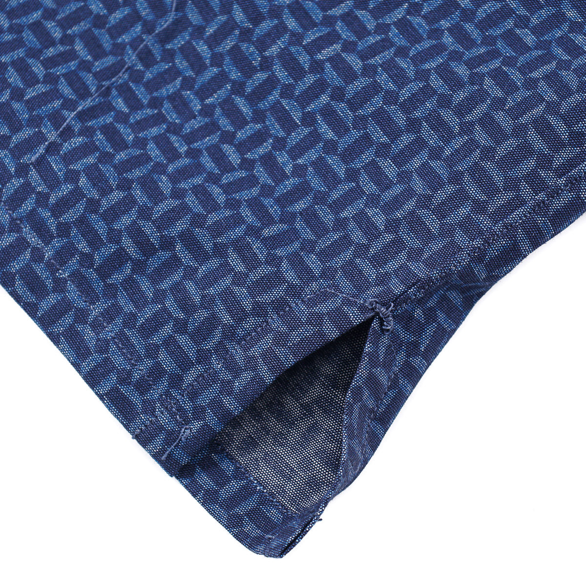 Isaia Printed Shirt with Camp Collar