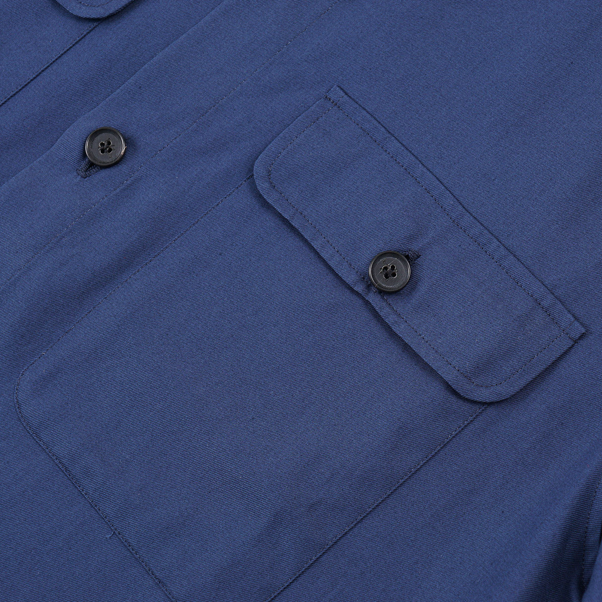 Isaia Cotton Short-Sleeve Overshirt