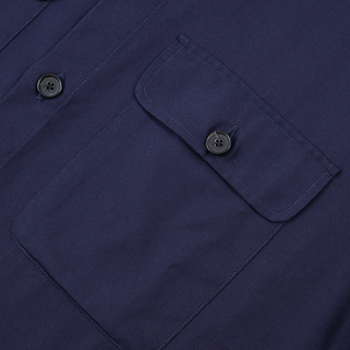 Isaia Cotton Short-Sleeve Overshirt