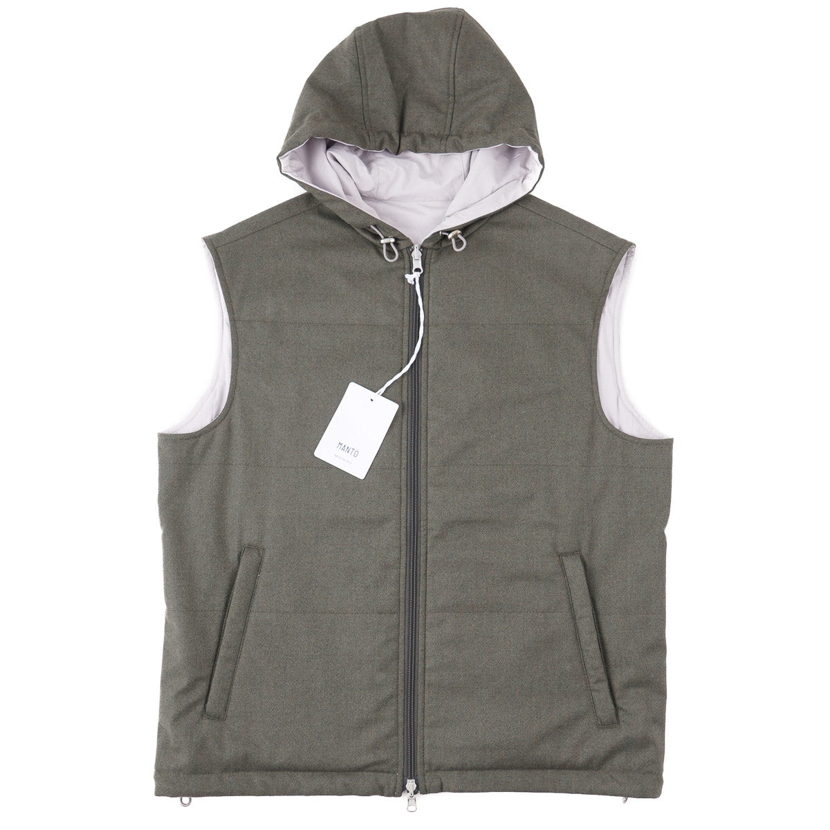 Lightweight Reversible Cashmere Vest with Hood - Top Shelf Apparel