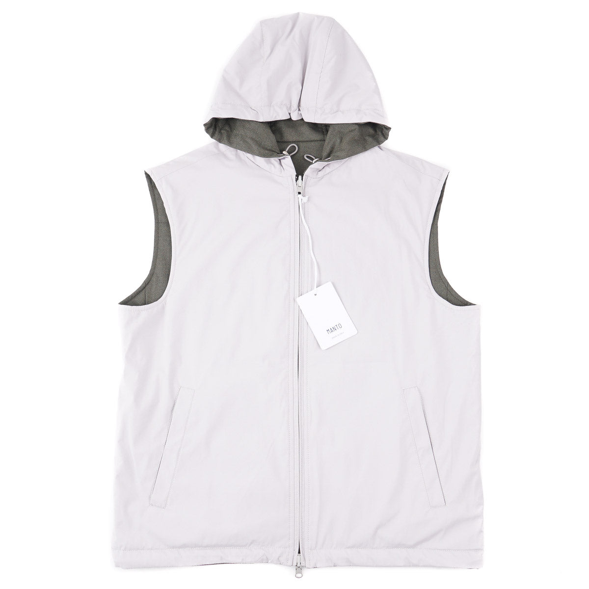 Lightweight Reversible Cashmere Vest with Hood - Top Shelf Apparel