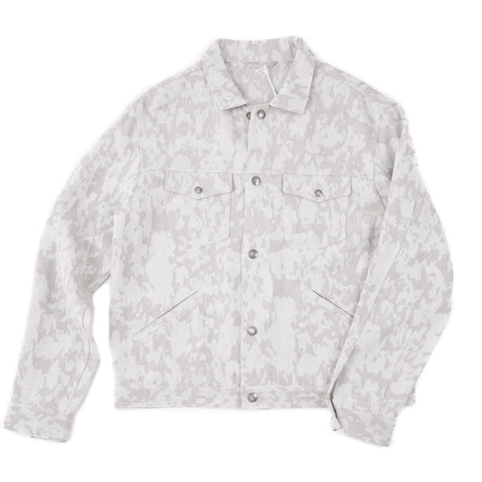 Manto 'Aragona' Linen Trucker Jacket - Top Shelf Apparel