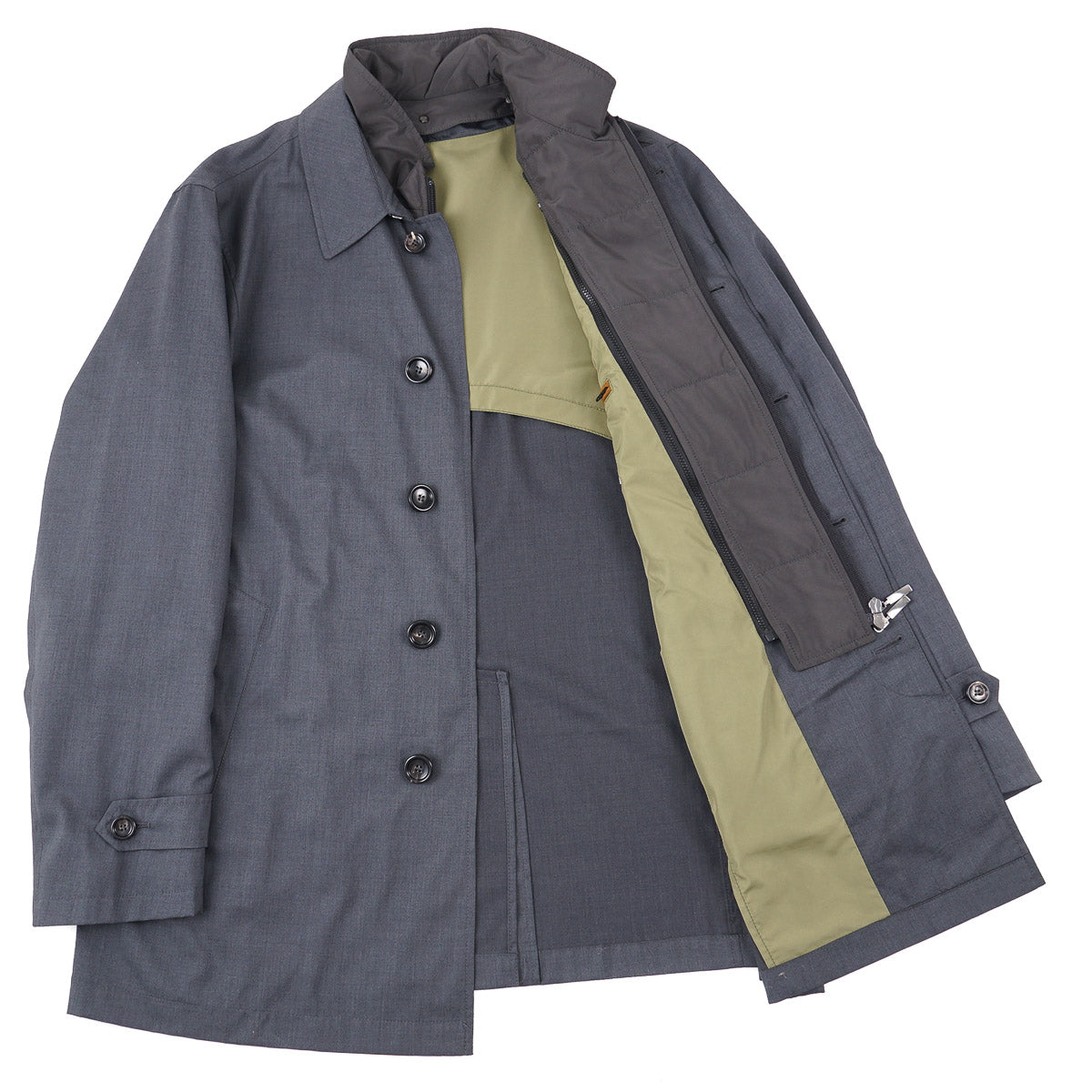 Manto Lightweight Wool Car Coat - Top Shelf Apparel