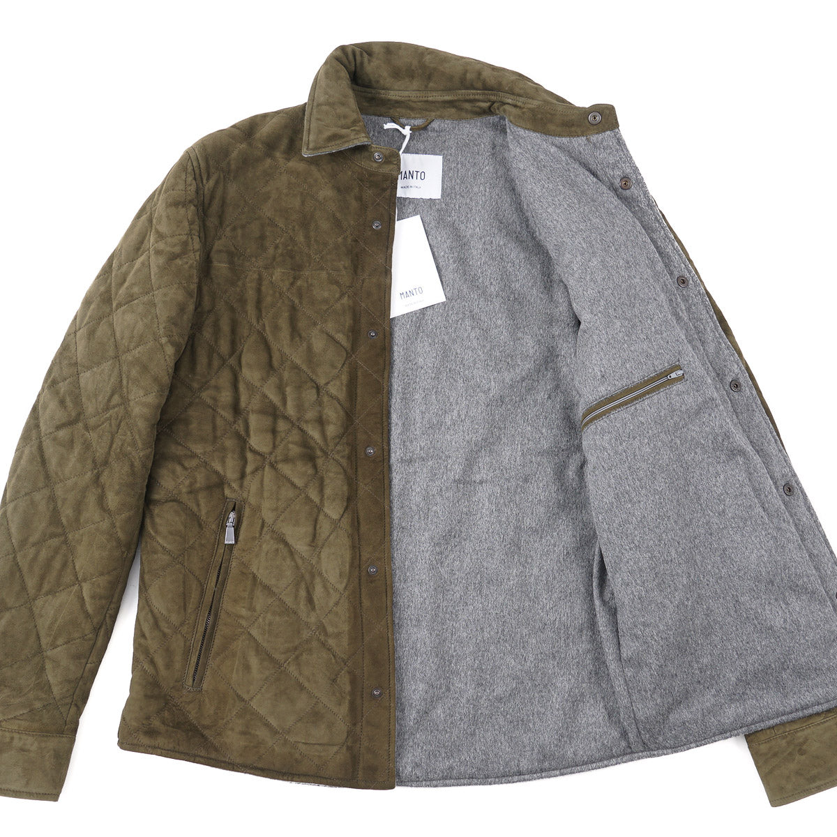 Manto Quilted Lambskin Suede Jacket - Top Shelf Apparel