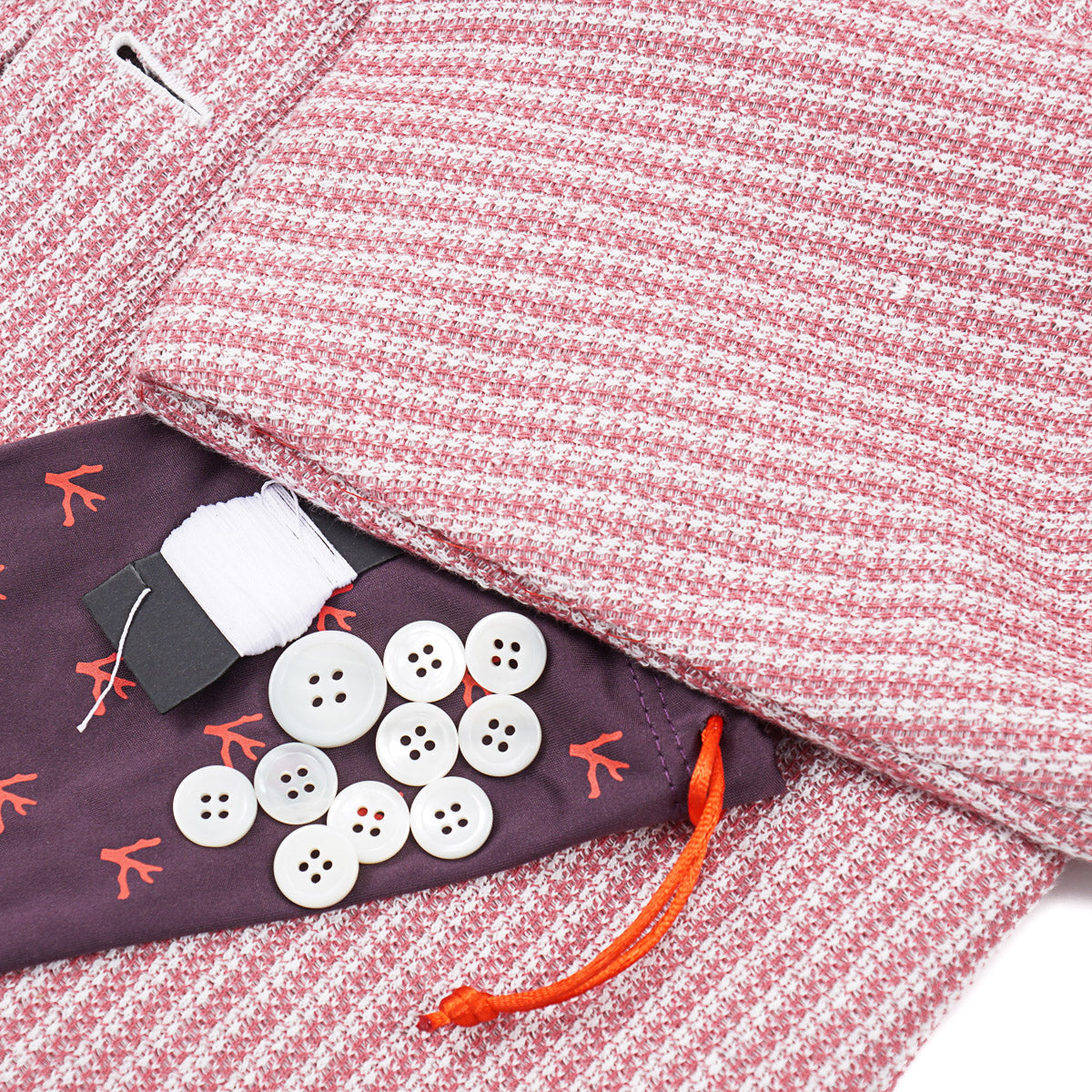 Isaia 'Domenico' Knit Cotton-Linen Sport Coat