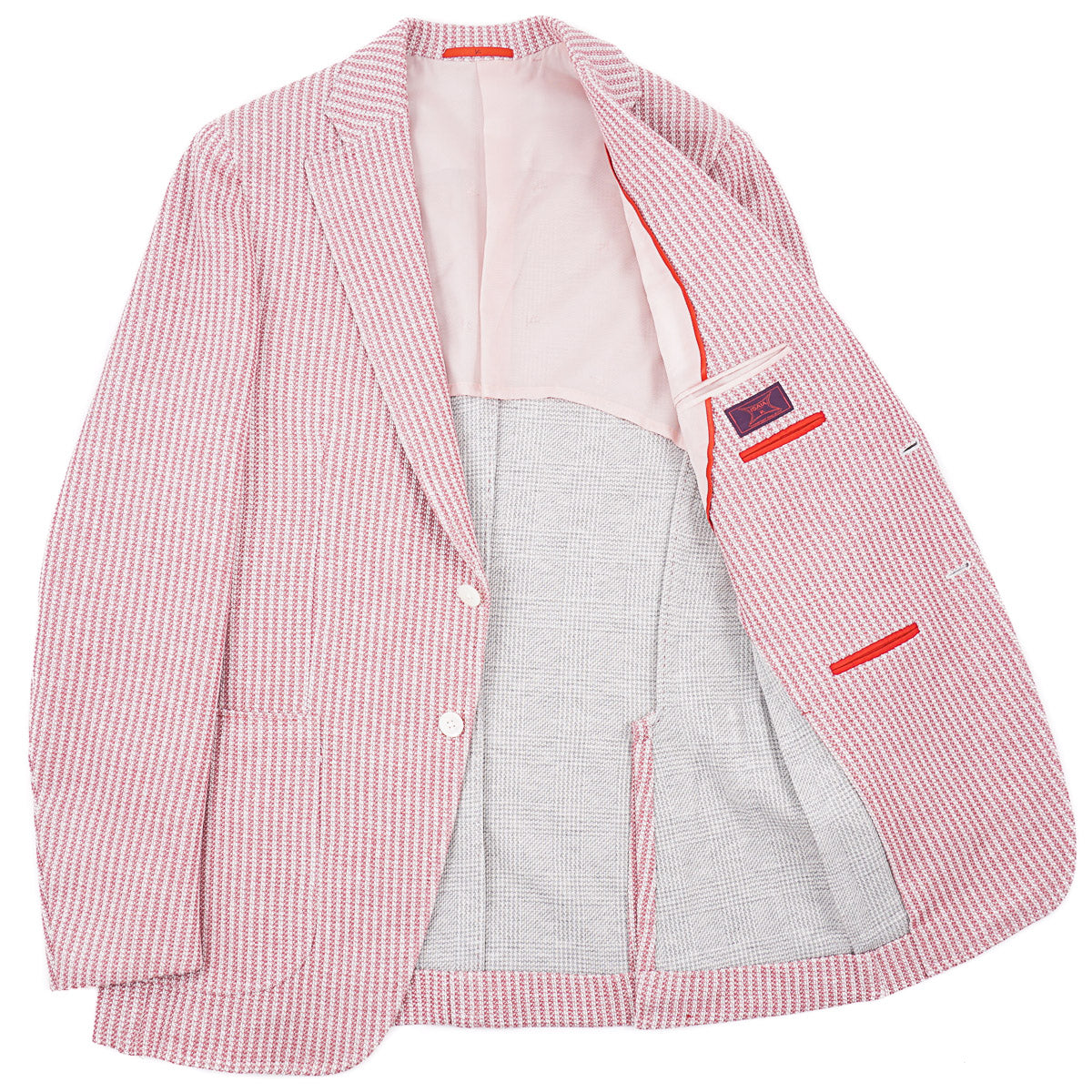 Isaia 'Domenico' Knit Cotton-Linen Sport Coat