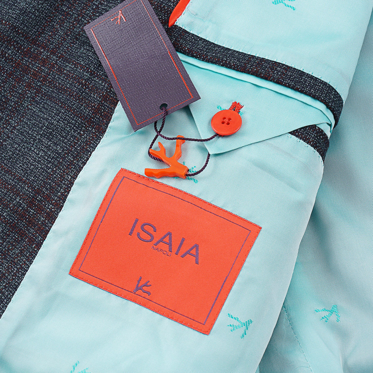 Isaia 'Capri' Woven Wool Sport Coat