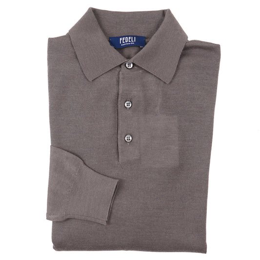 Fedeli Superfine Cashmere-Silk Polo Sweater - Top Shelf Apparel