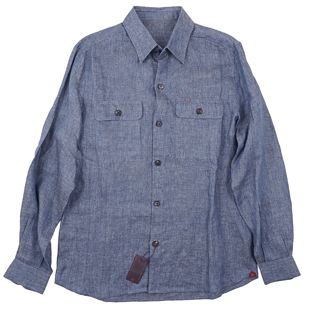 Isaia Lightweight Woven Linen Overshirt