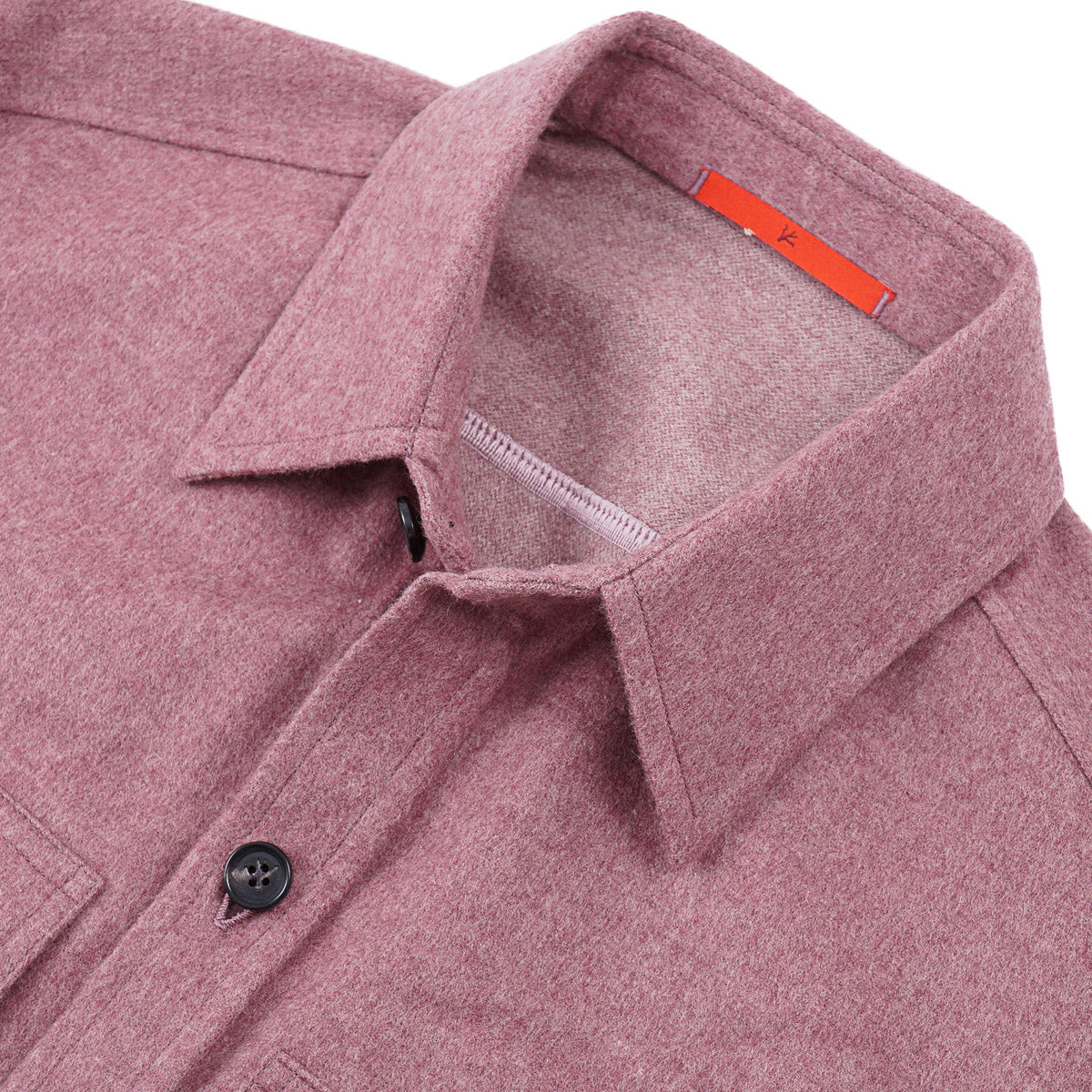 Isaia Flannel Wool-Cashmere Overshirt