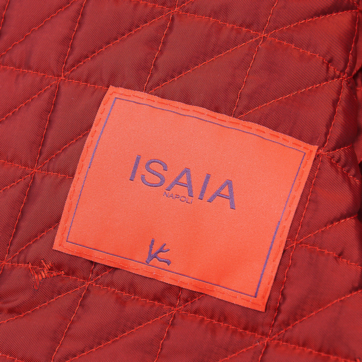 Isaia Quilted Printed Silk Vest