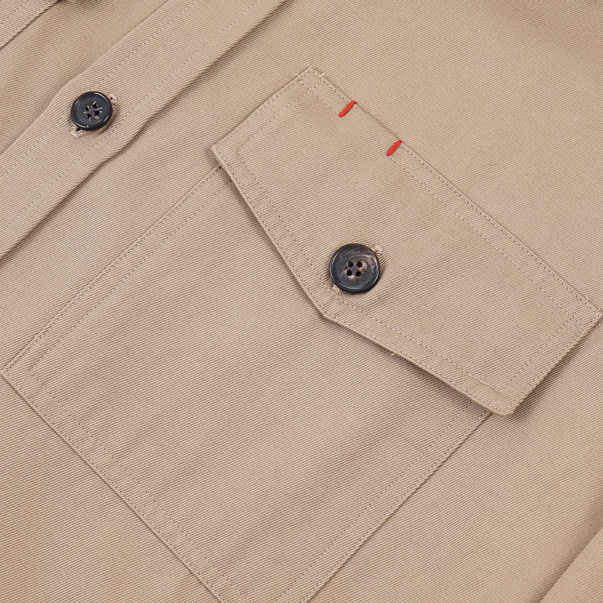 Isaia Twill Cotton-Cashmere Overshirt