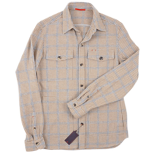 Isaia Woven Cashmere Overshirt - Top Shelf Apparel