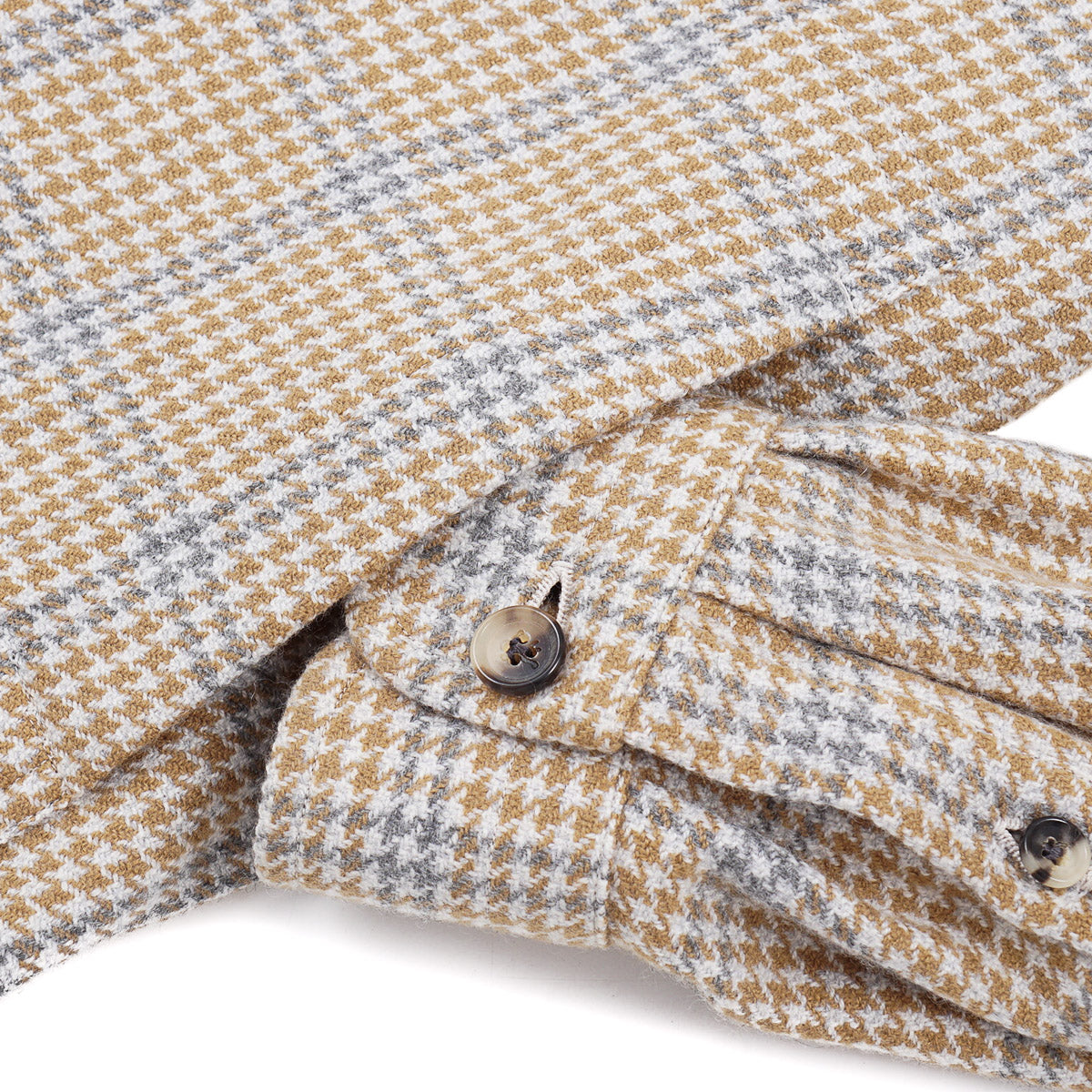 Isaia Woven Cashmere Overshirt